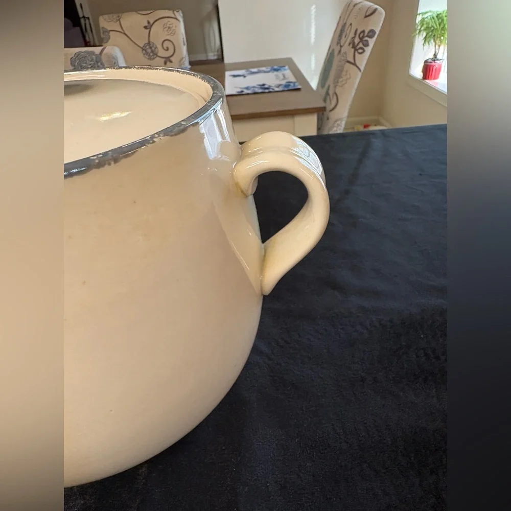 Vintage Home And Garden Party Ltd. Stoneware Bean Pot - Picture 6 of 12